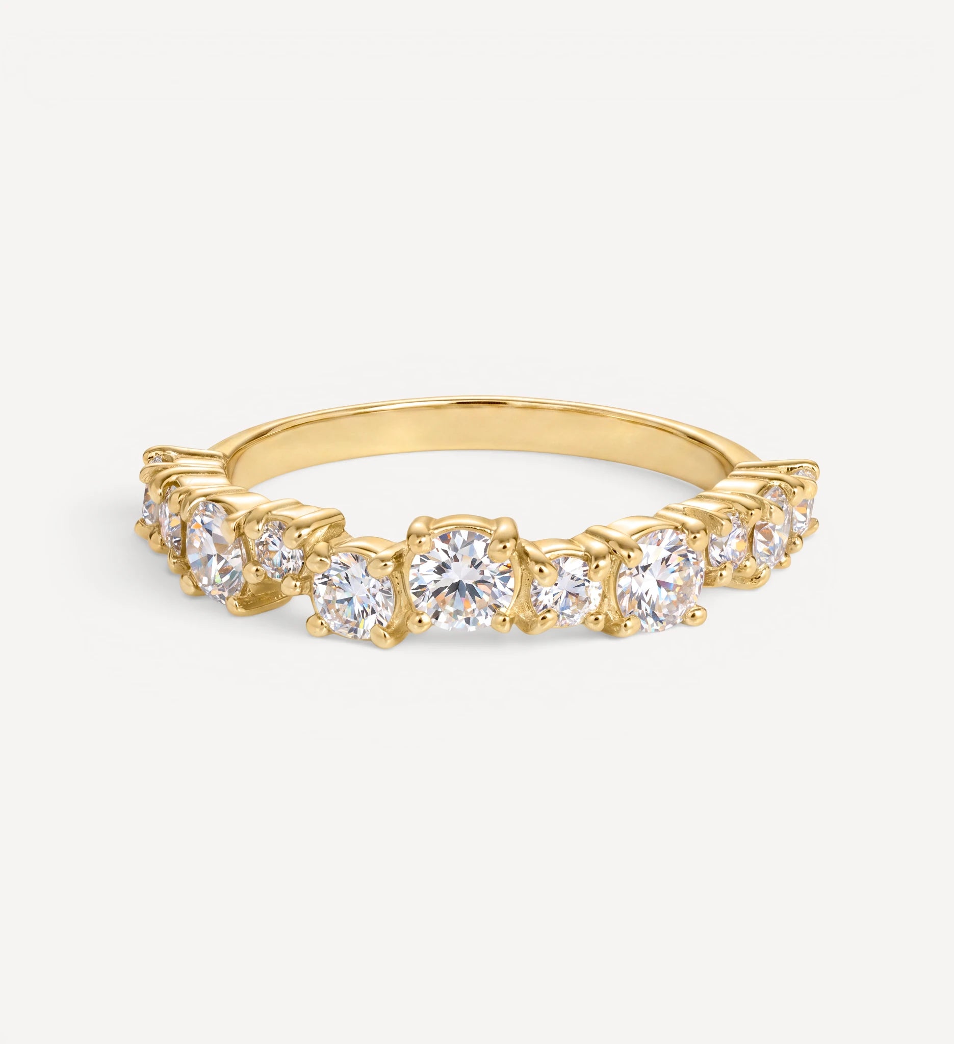 Round Cluster Eternity ring | diamond
