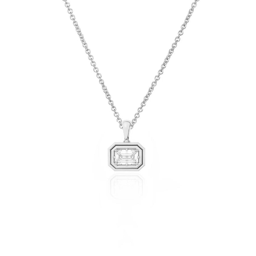 Flow Necklace | Emerald Diamond