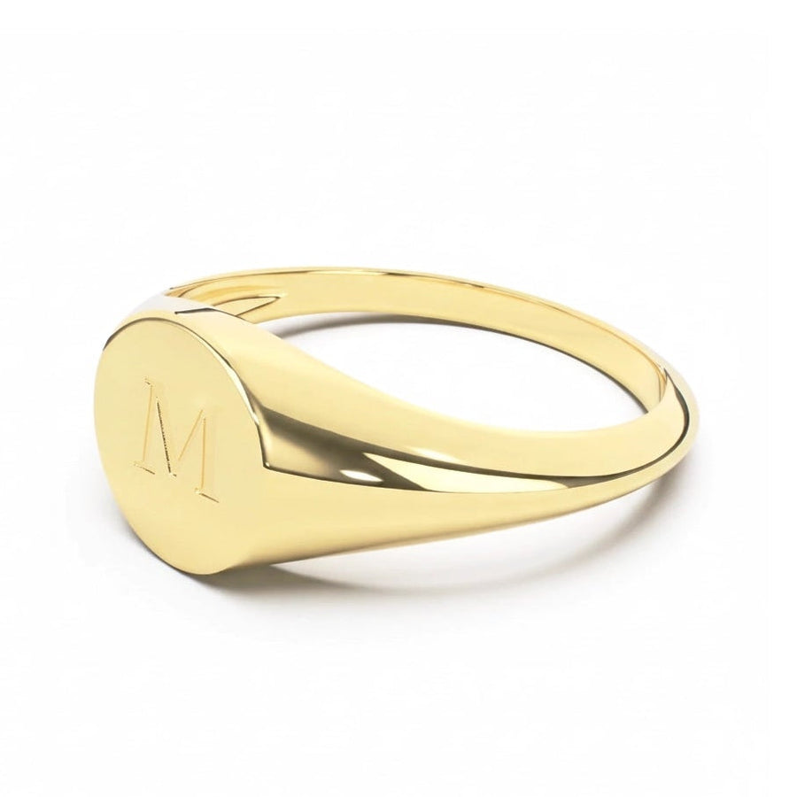 Round Signet II | Engraved Initial