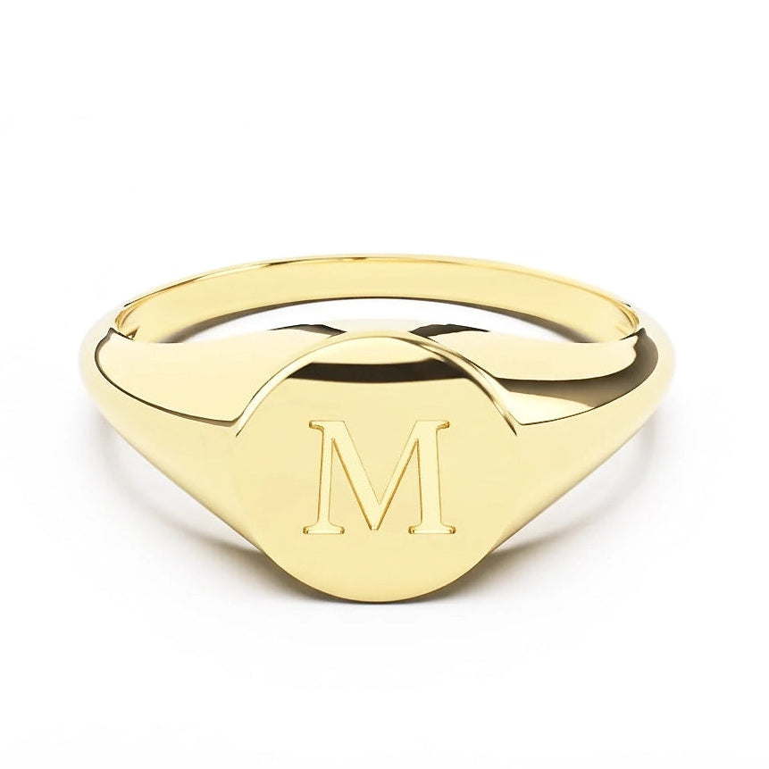 Round Signet II | Engraved Initial