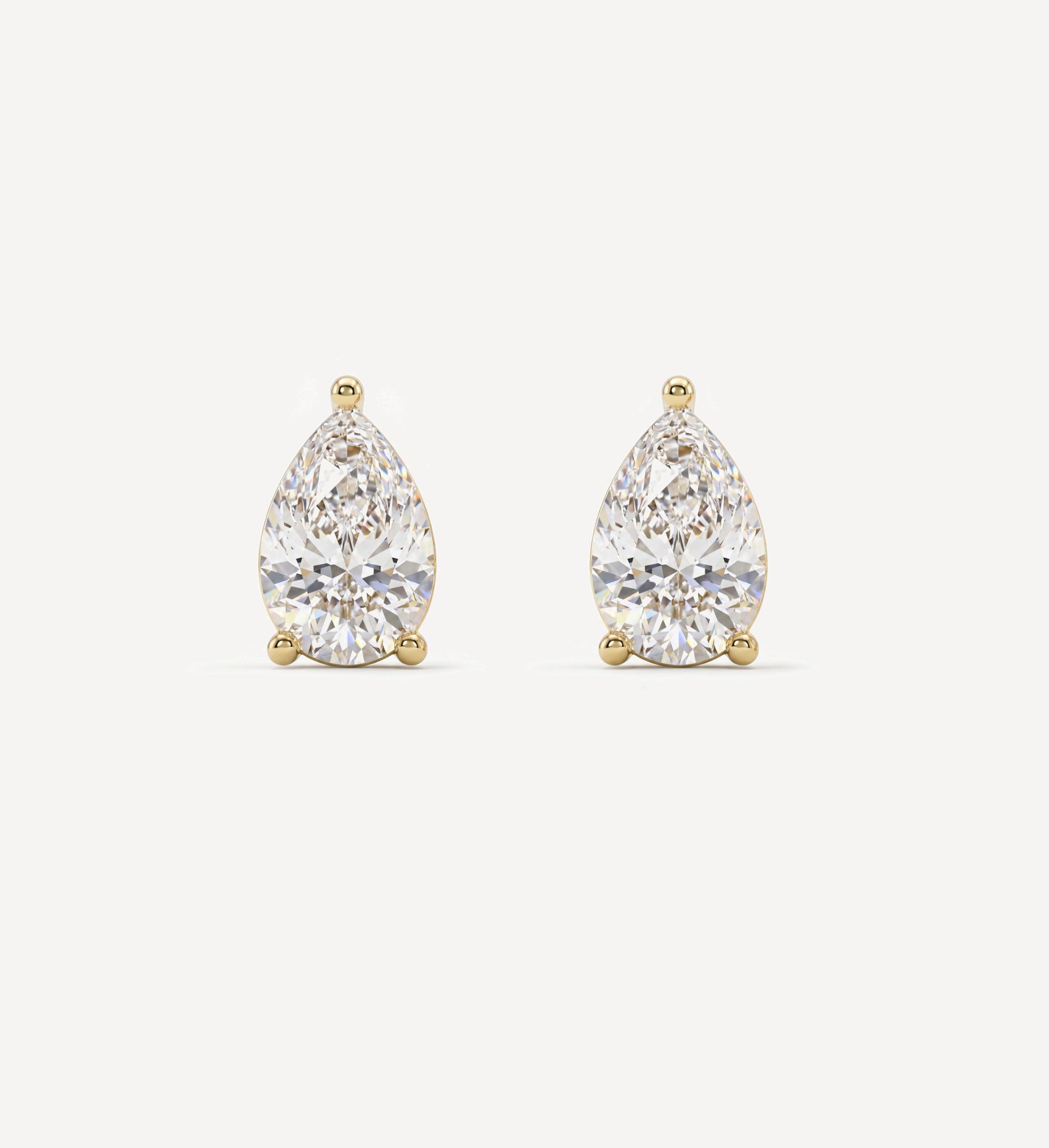 Grace Diamond Studs | Pear