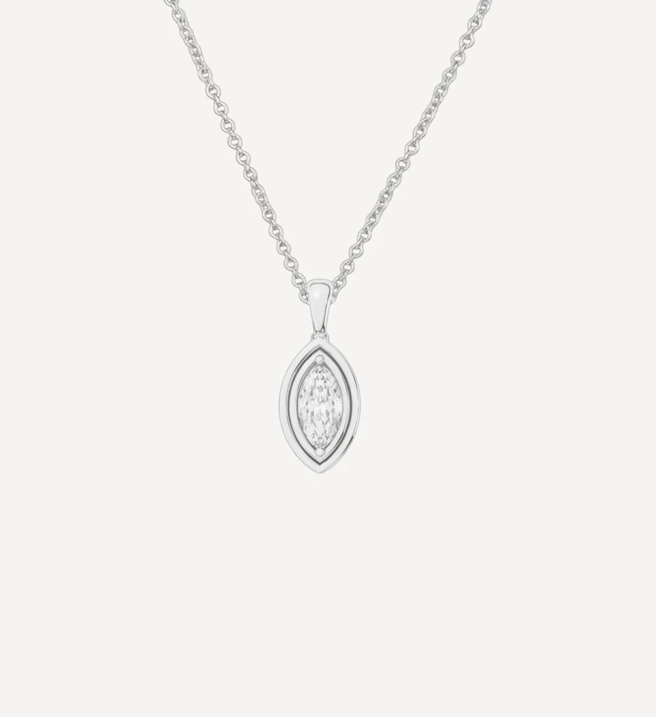 Flow Necklace | Marquise Diamond