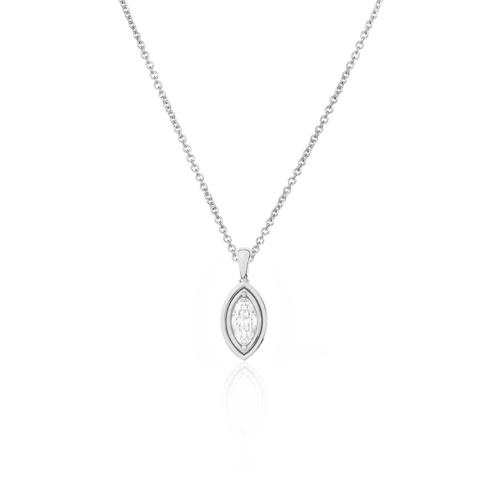 Flow Necklace | Marquise Diamond