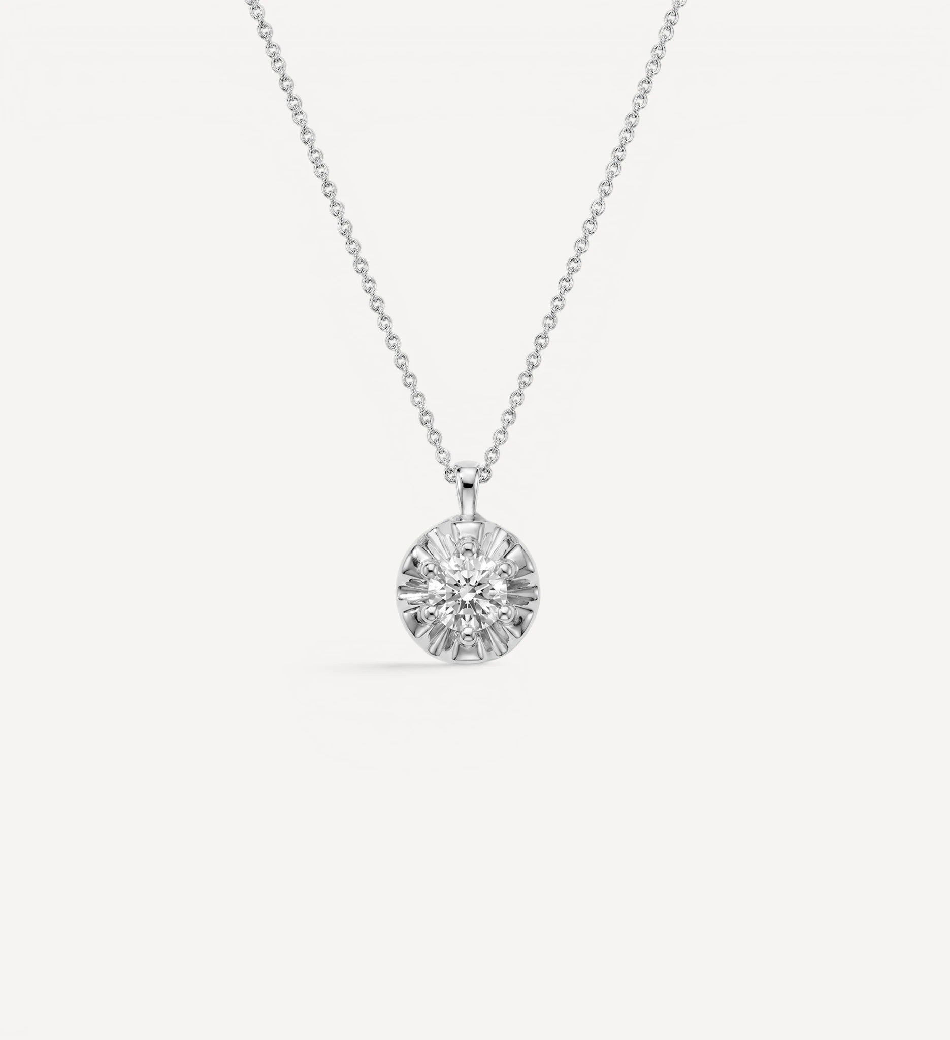 Margot Necklace | Round Diamond