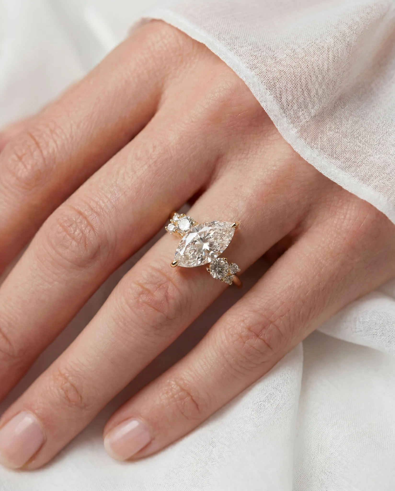Winifred Diamond Cluster | Marquise