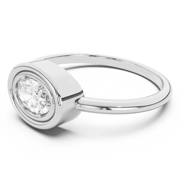 Flow Ring | Oval Diamond