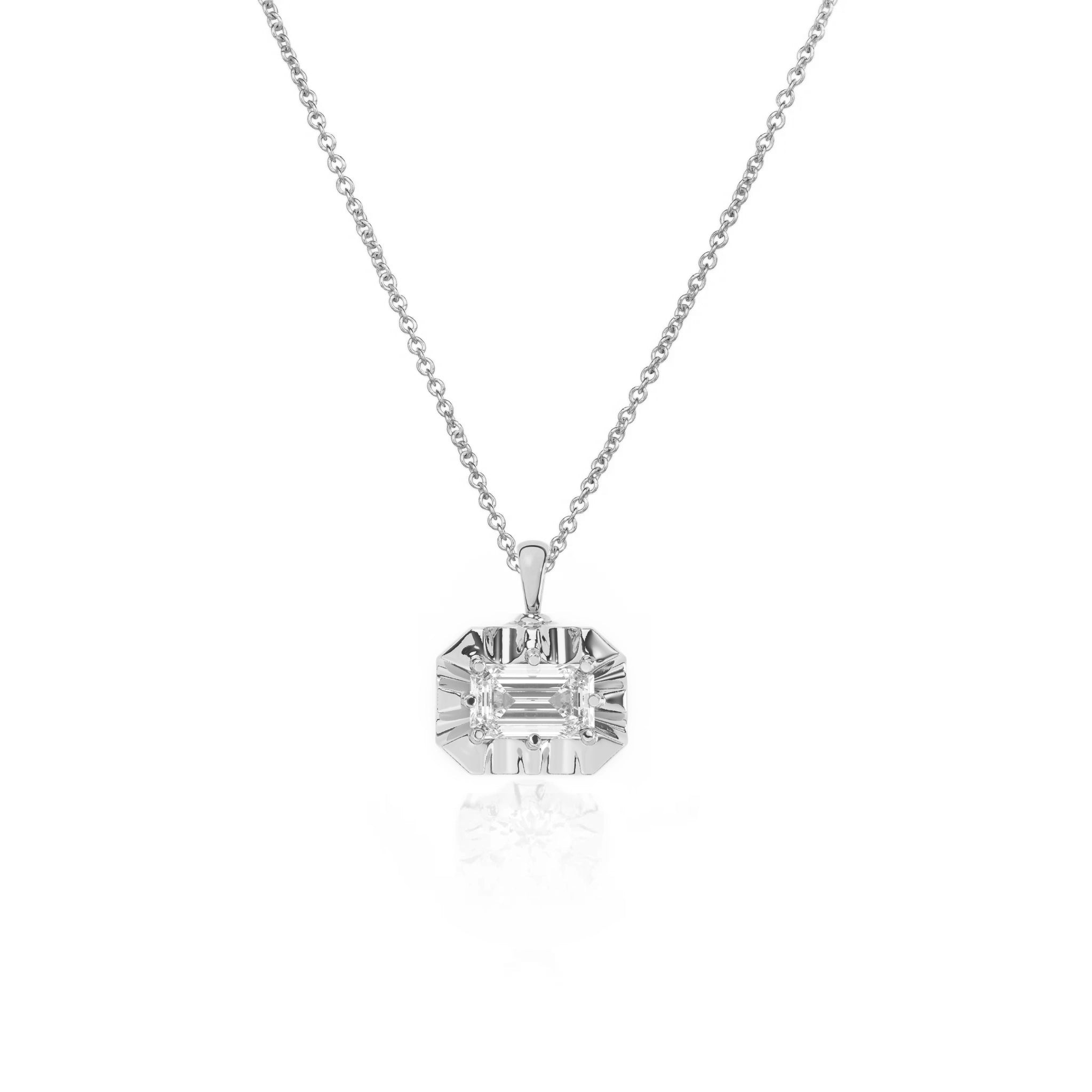 Margot Necklace | Emerald Diamond