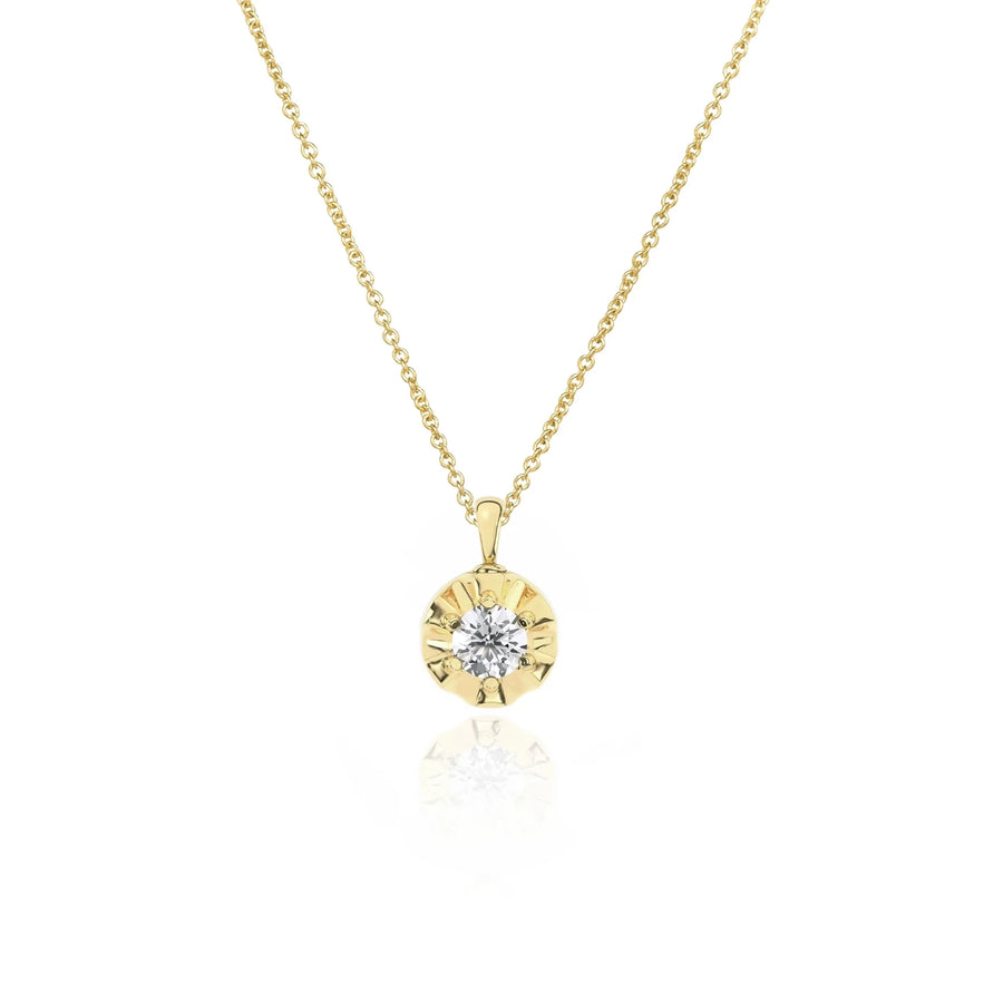 Margot Necklace II | Round Diamond