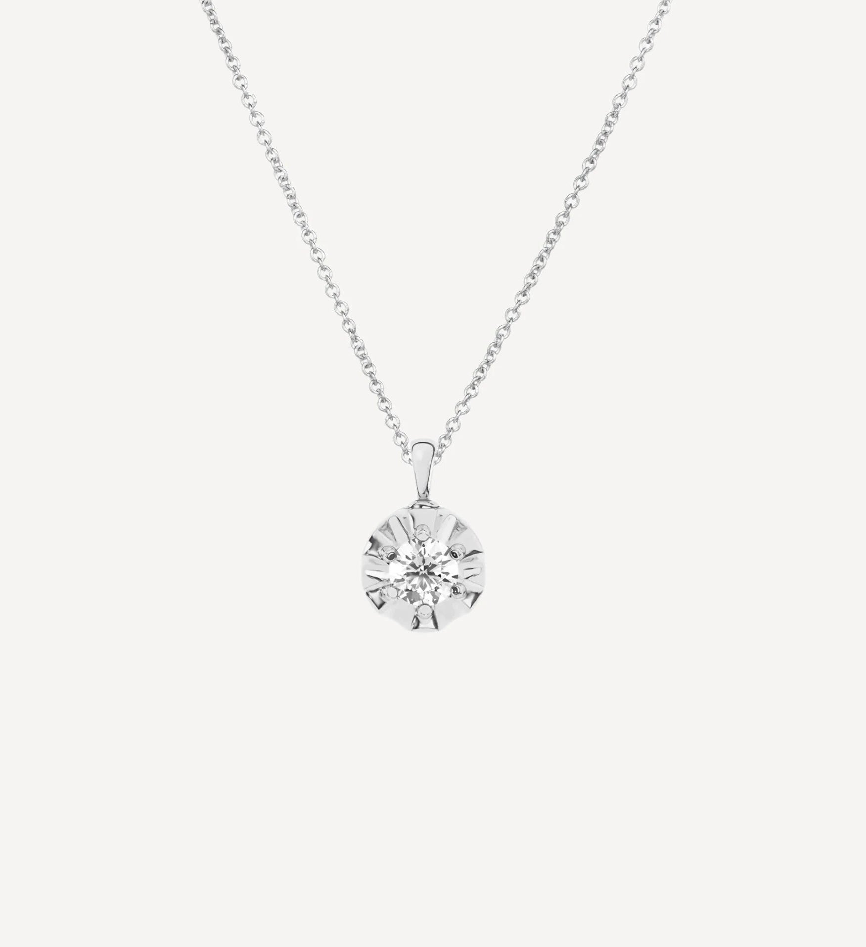Margot Necklace | Round Diamond