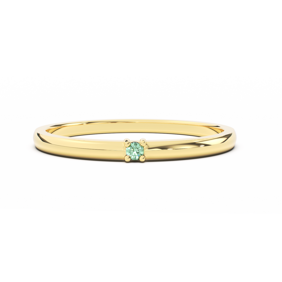 Engraved Morse Code Ring II | One Birthstone