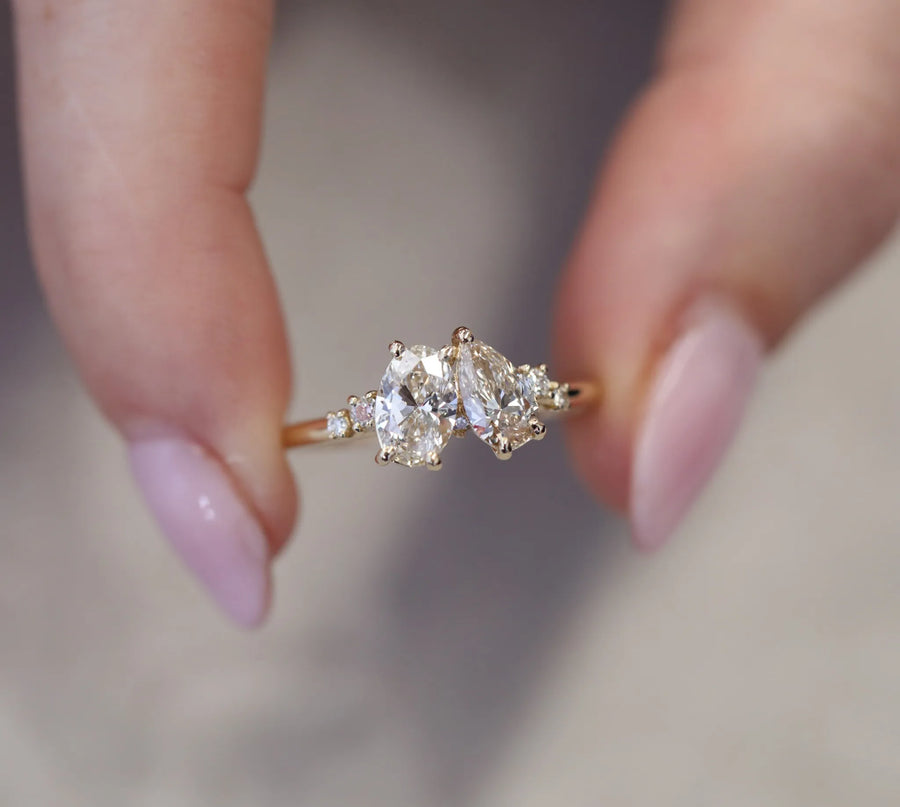 1.20ct Natural Champagne Diamond Cluster | One Of A Kind