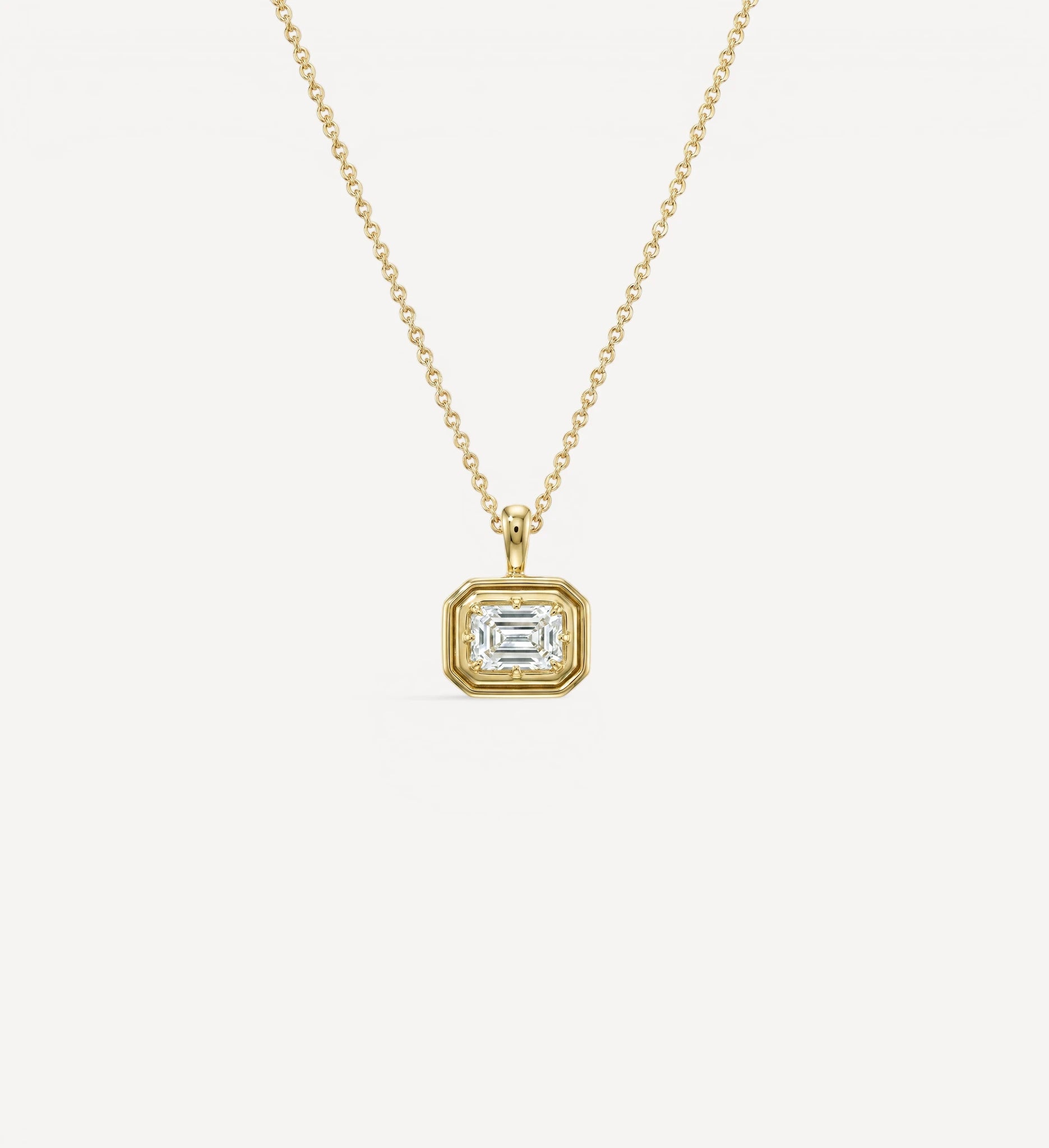 Flow Necklace | Emerald Diamond