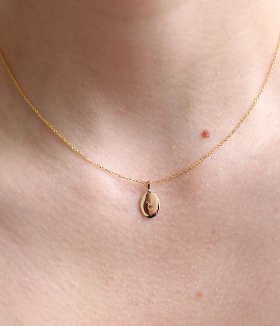 Zodiac Poem Necklace II | Oval