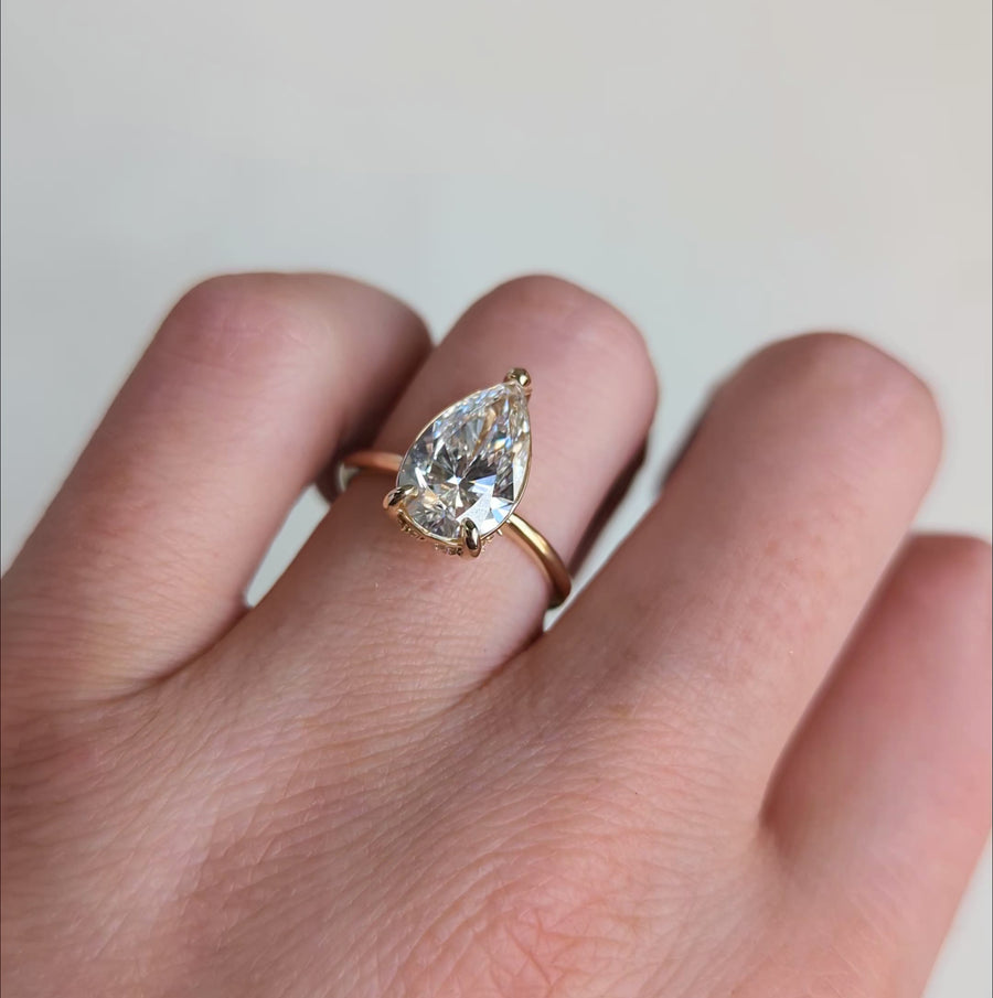 Pear Hidden Halo 2.76ct | One Of A Kind