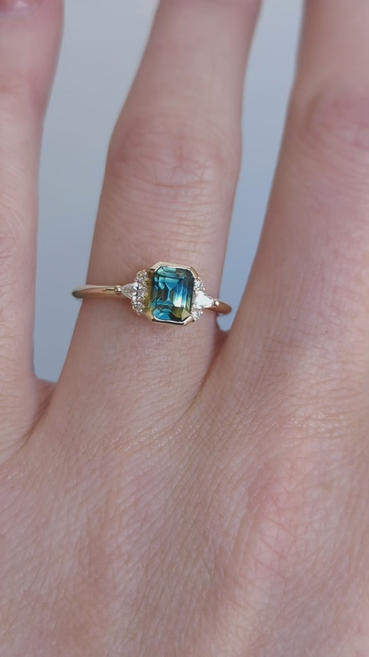 Radiant Sapphire Ring - 1.37ct | One Of A Kind