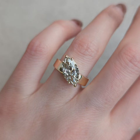 3.14ct Marquise Diamond Ring | One Of A Kind