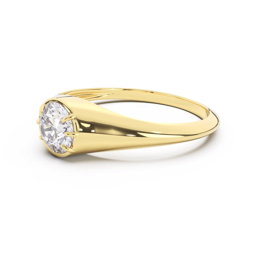Luetta Signet Ring II | 0.50ct Round Diamond