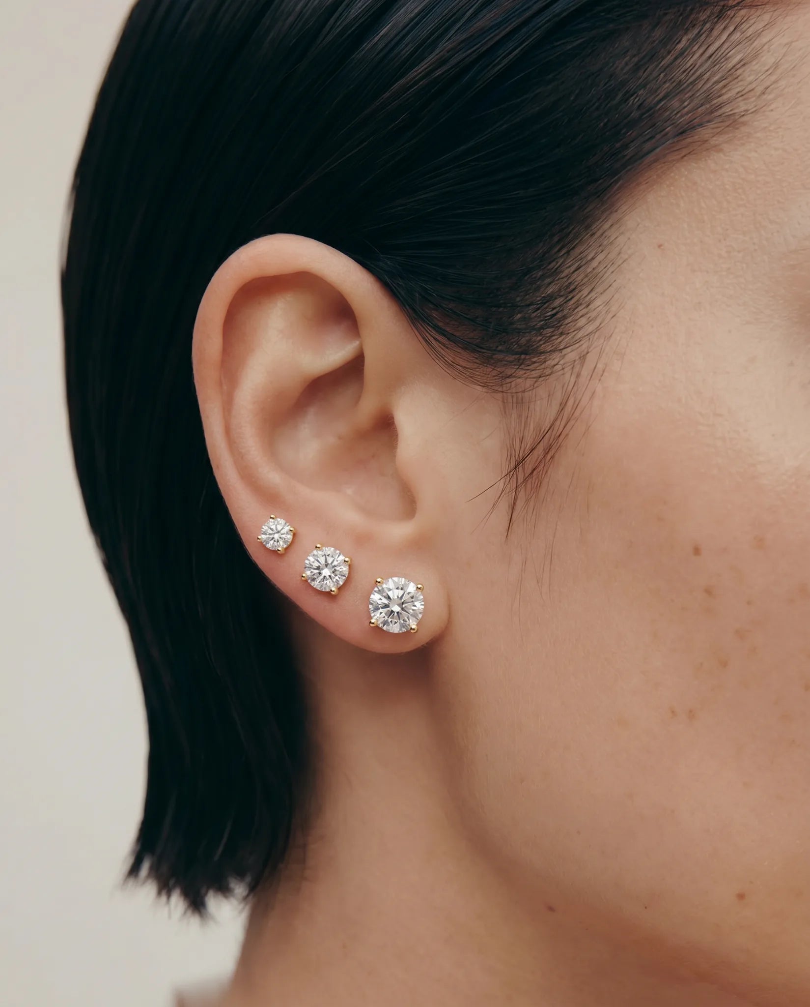 Grace Diamond Studs | Round