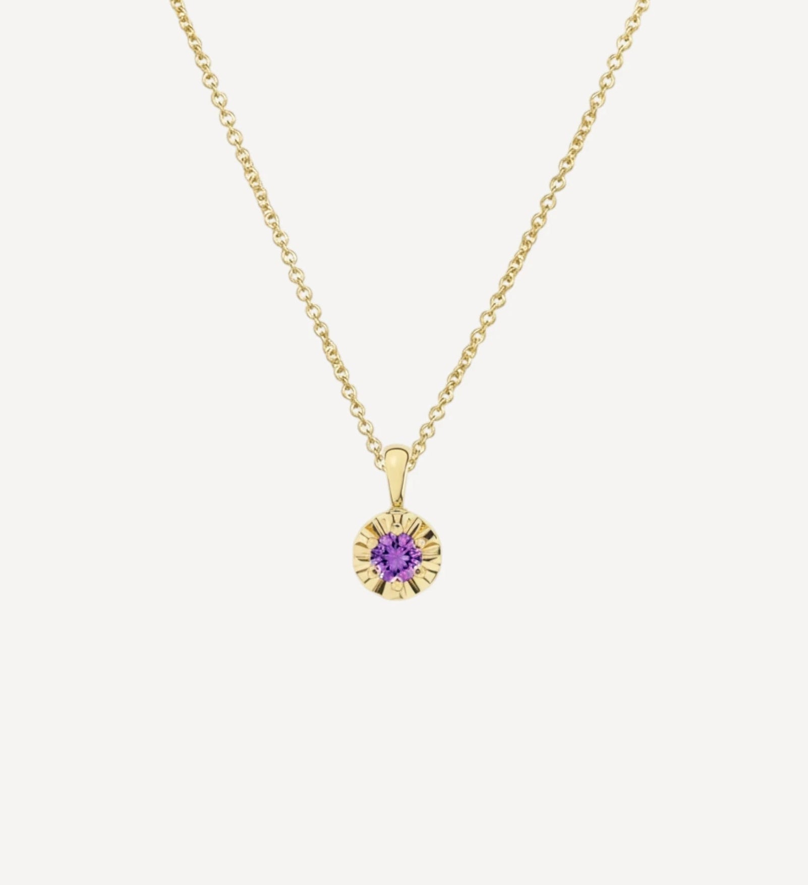 Margot Necklace | Petite Round Birthstone