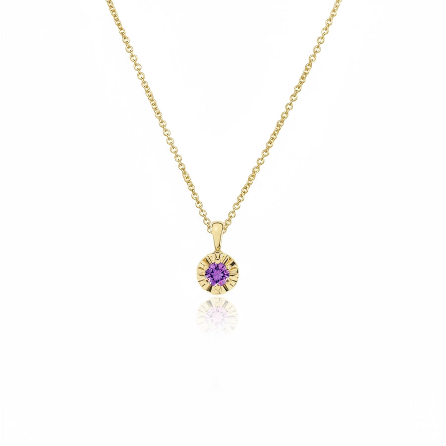 Margot Necklace II | Petite Round Birthstone