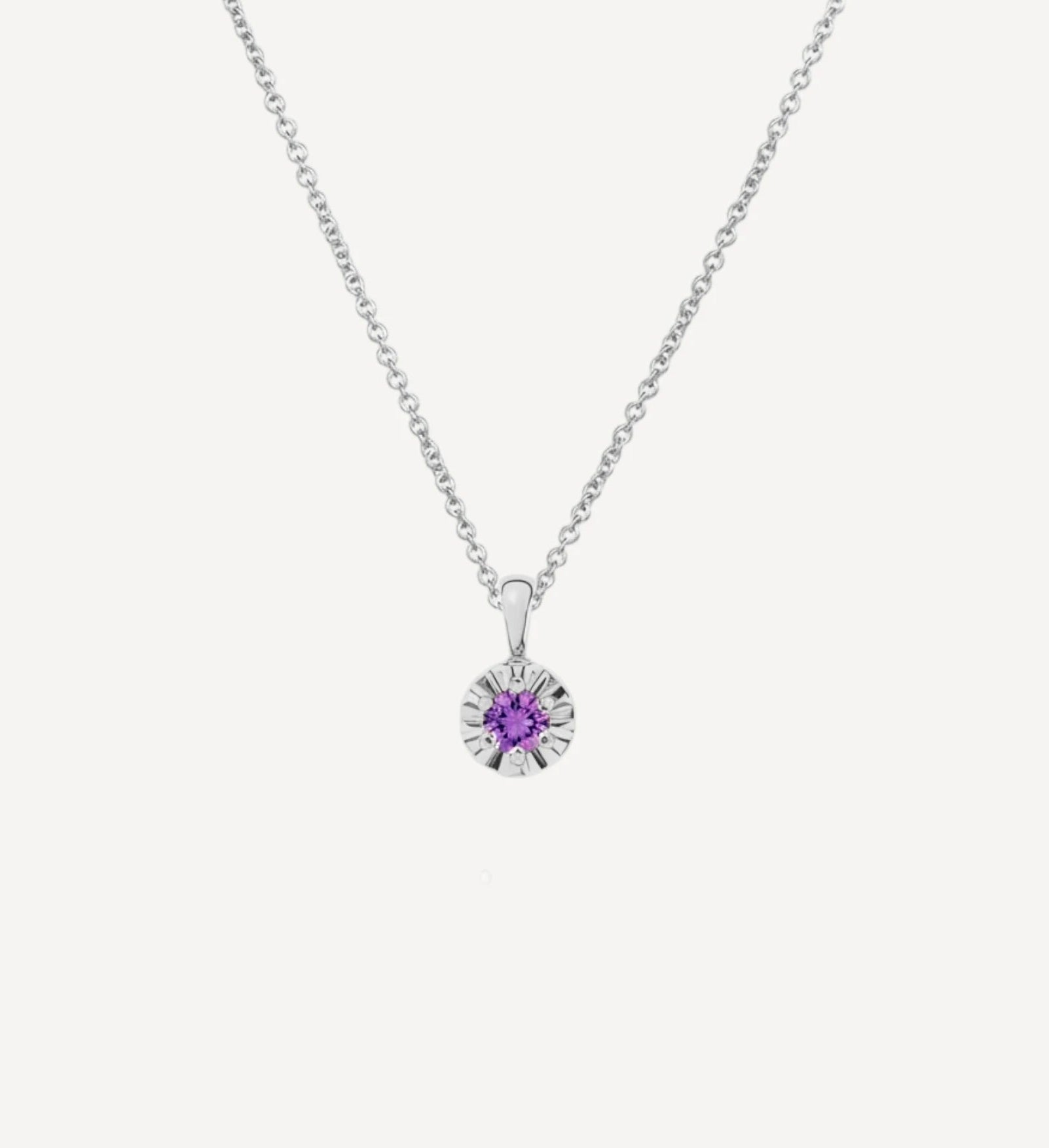 Margot Necklace | Petite Round Birthstone