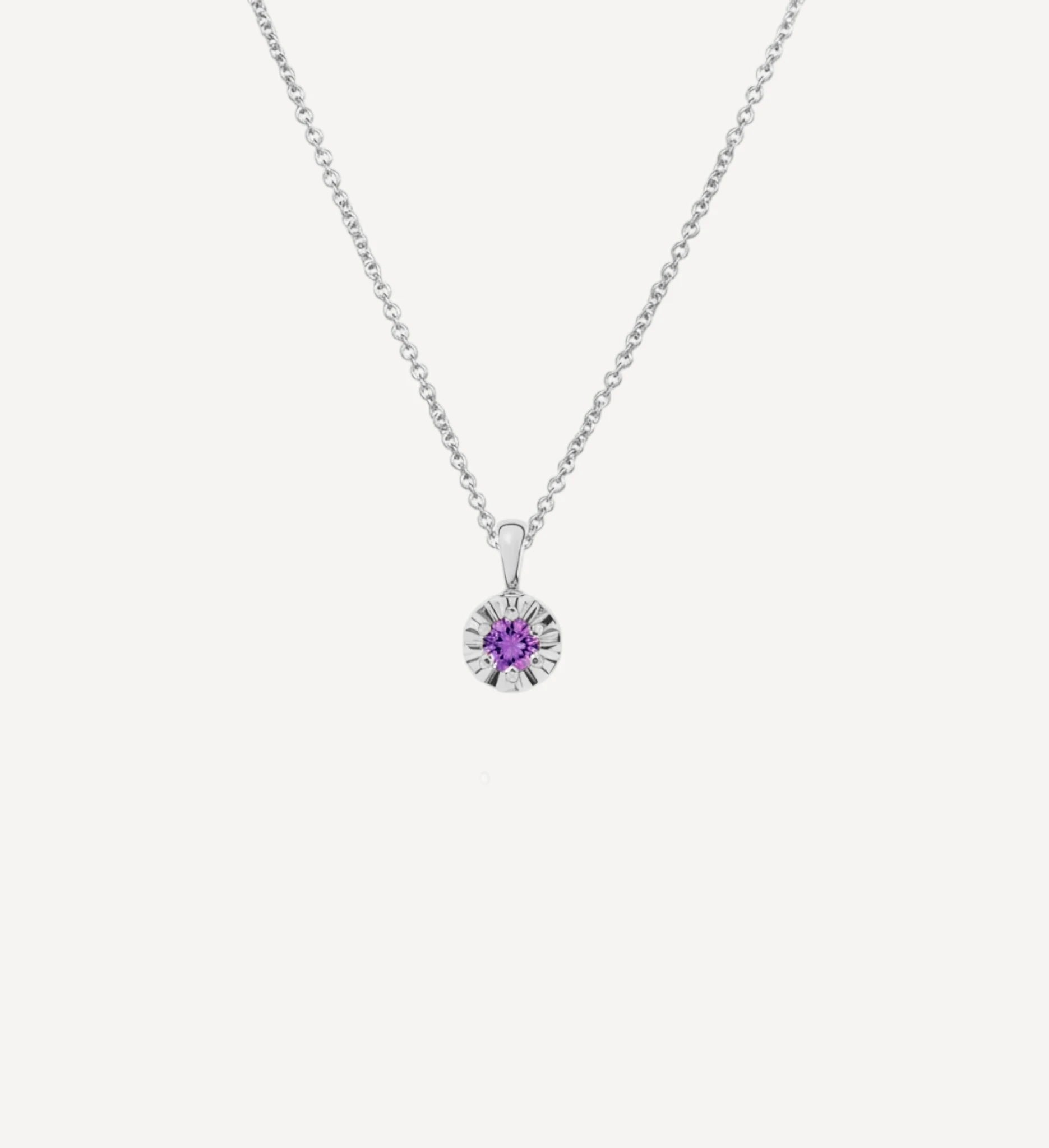 Margot Necklace | Petite Round Birthstone