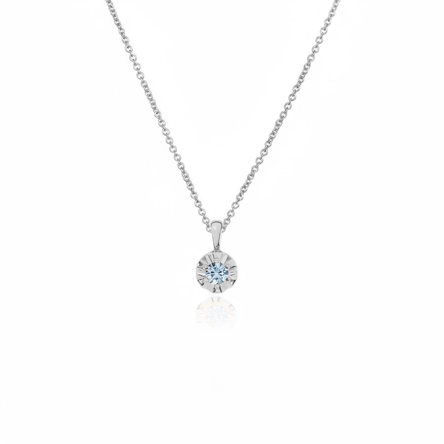Margot Necklace | Petite Round Birthstone