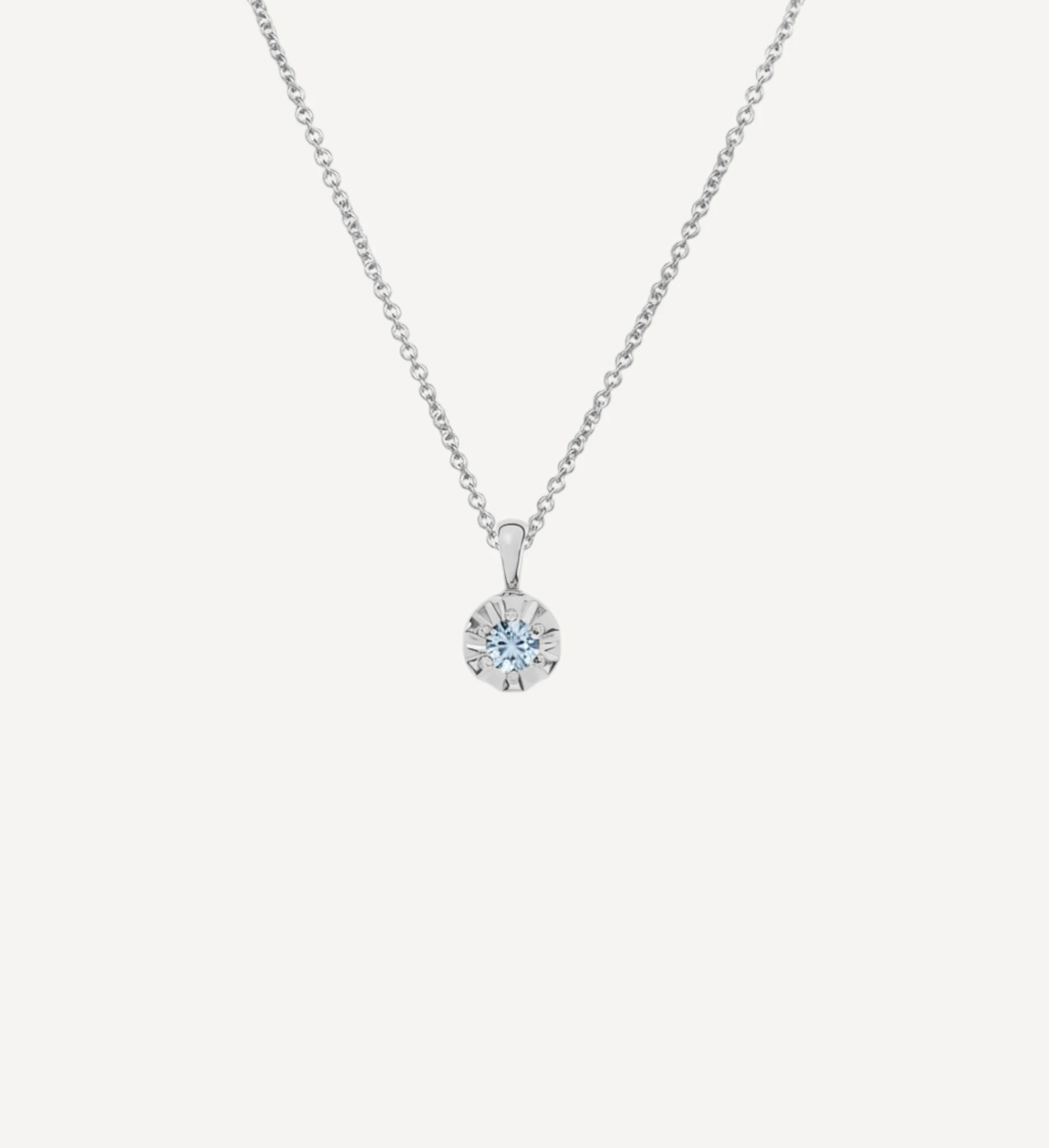 Margot Necklace | Petite Round Birthstone