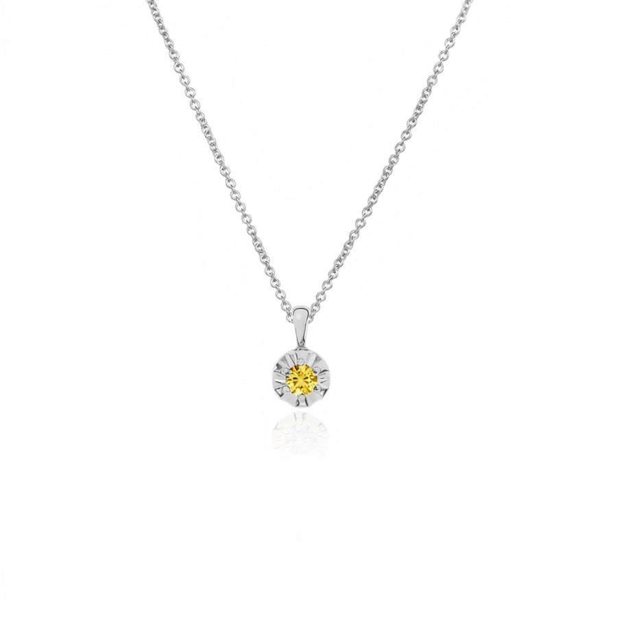 Margot Necklace | Petite Round Birthstone