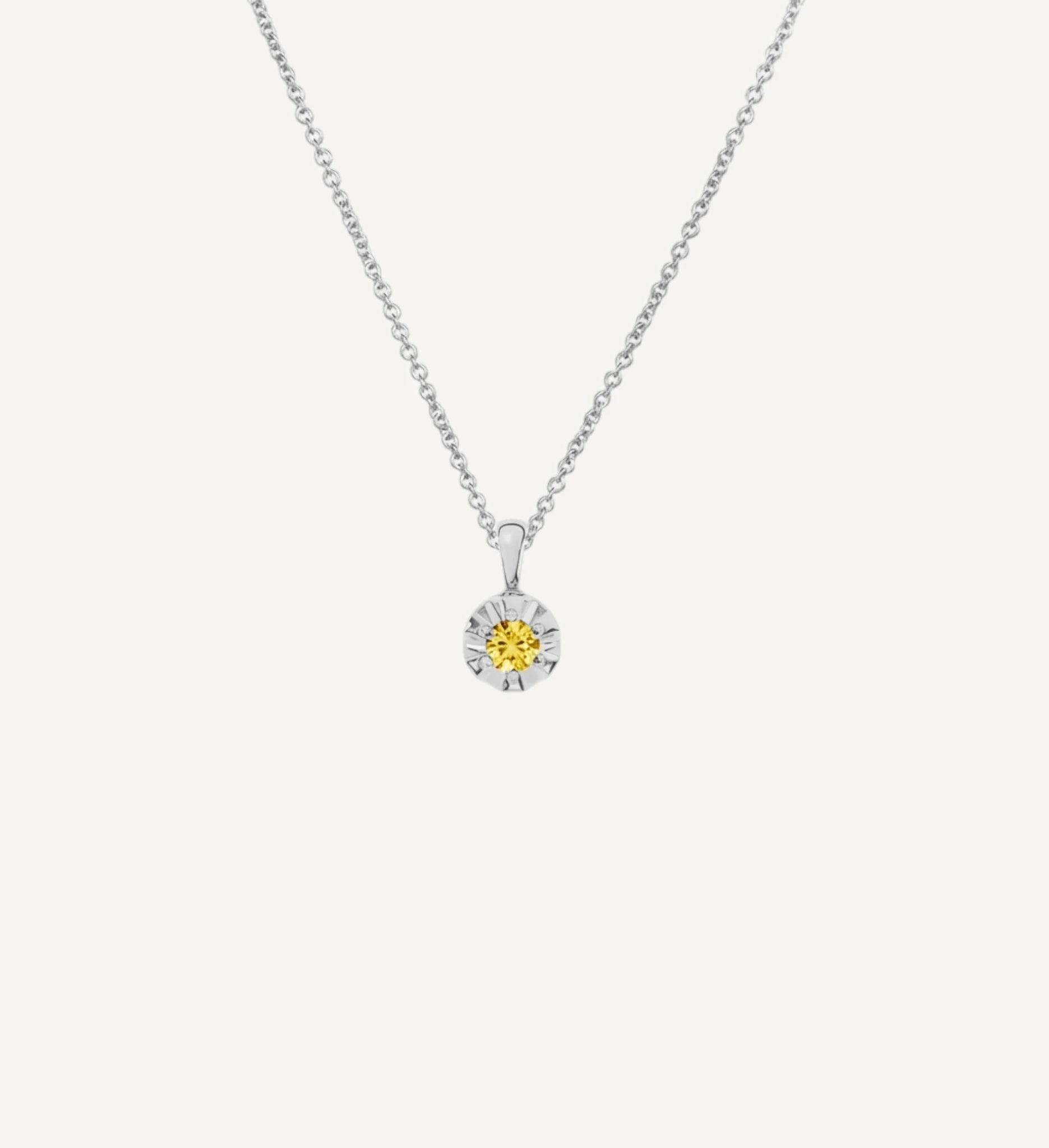 Margot Necklace | Petite Round Birthstone