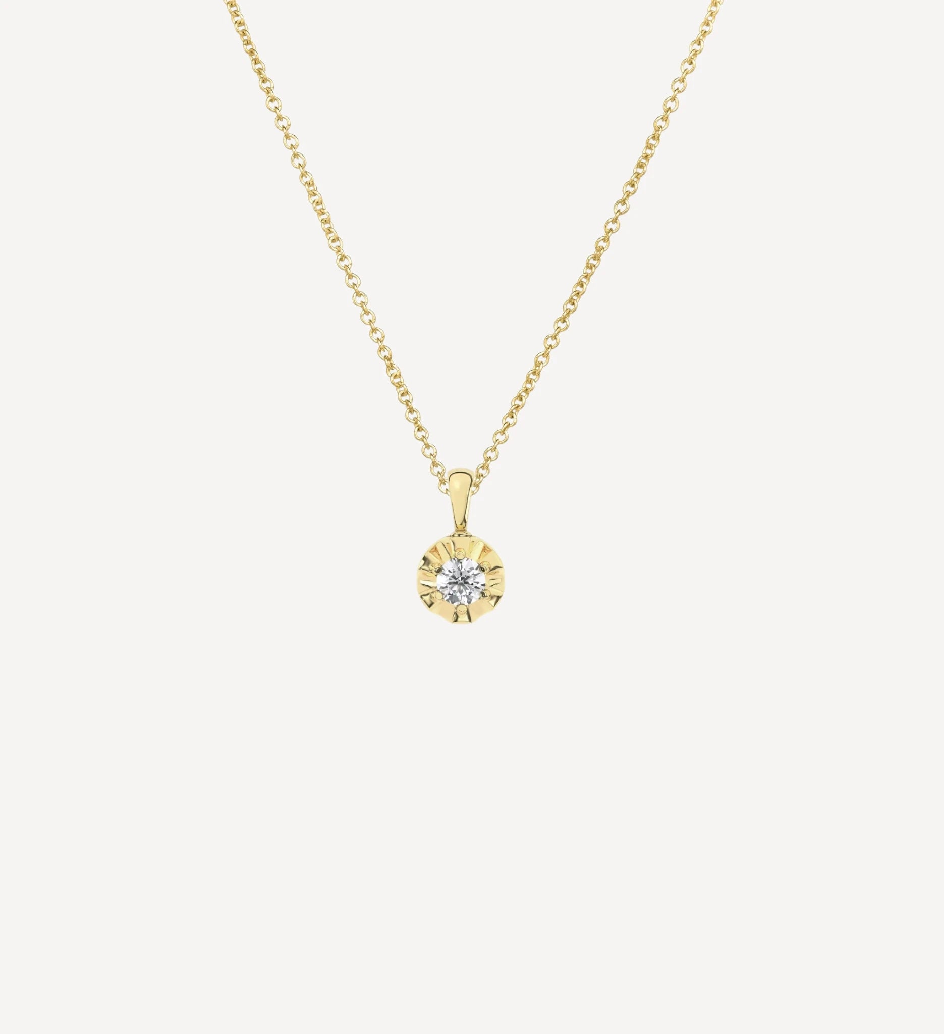 Margot Necklace | Petite Round Birthstone