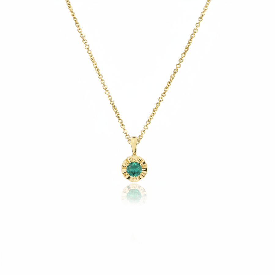 Margot Necklace II | Petite Round Birthstone