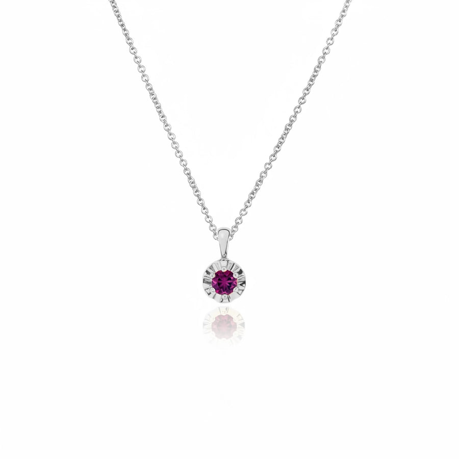 Margot Necklace | Petite Round Birthstone