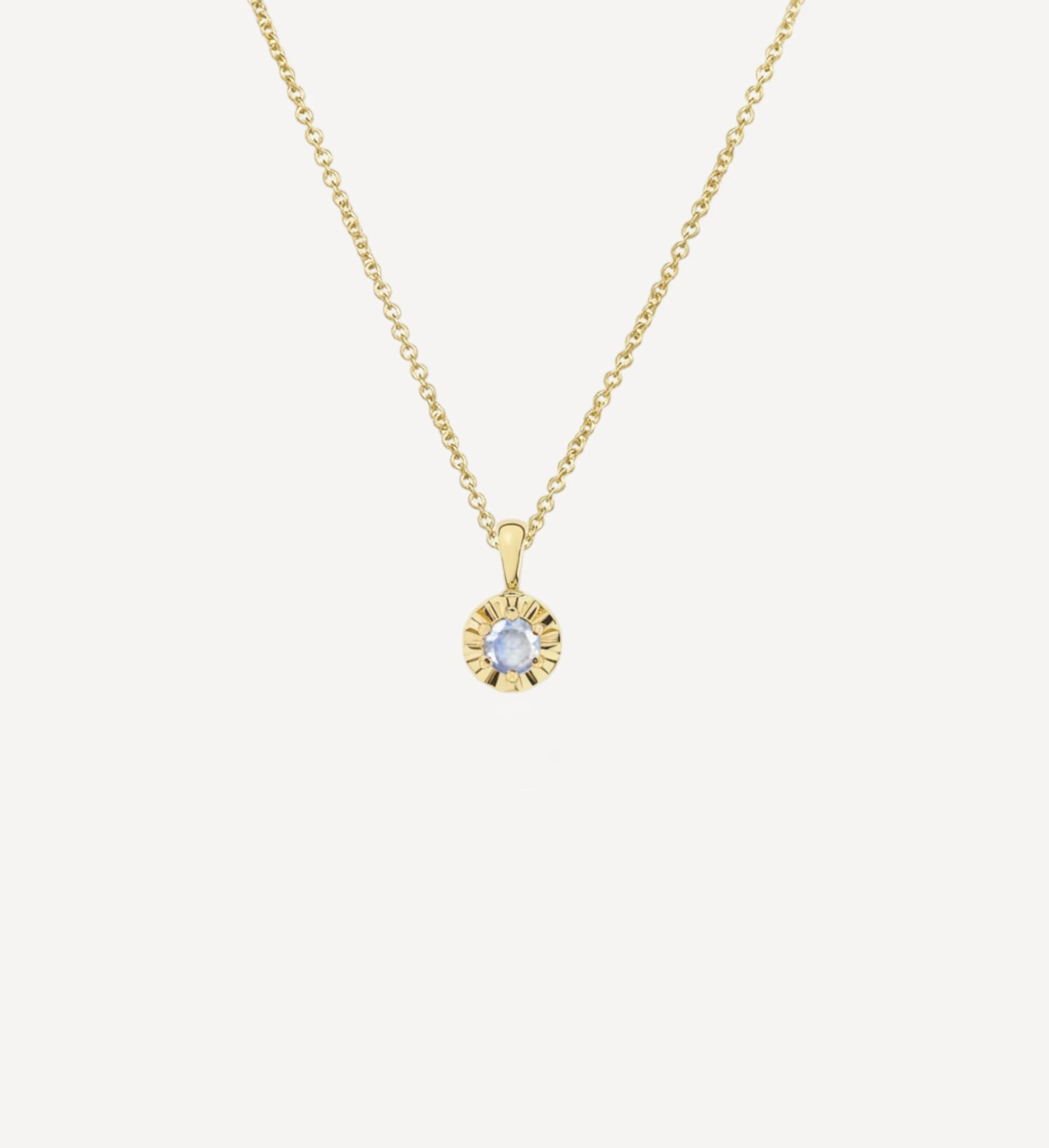 Margot Necklace | Petite Round Birthstone