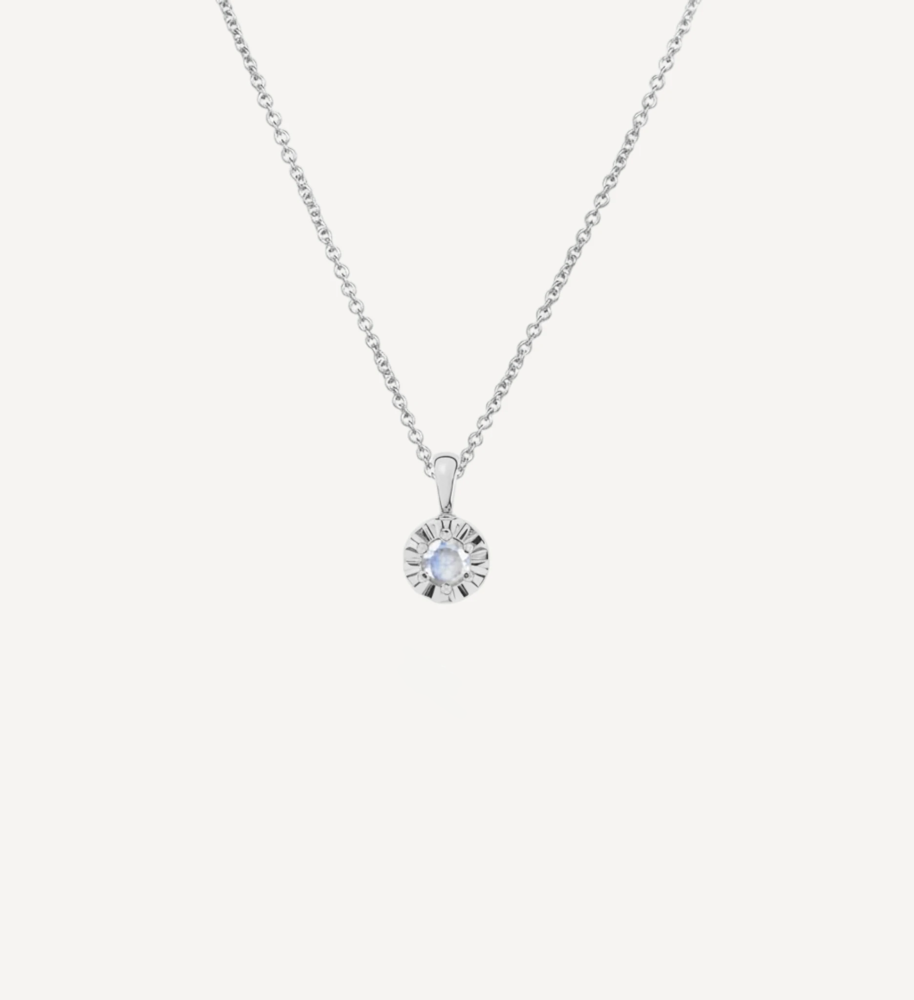 Margot Necklace | Petite Round Birthstone