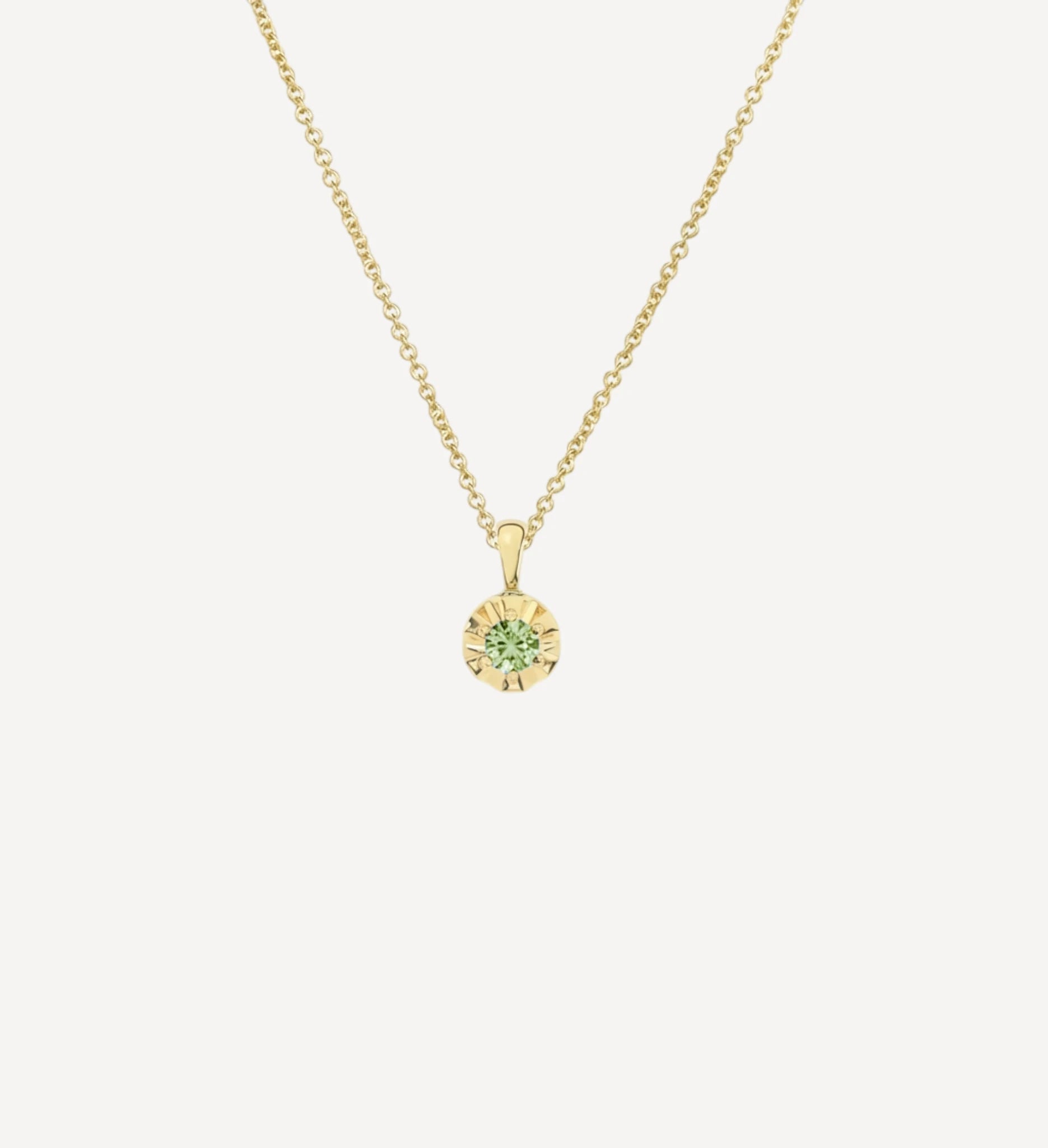 Margot Necklace | Petite Round Birthstone