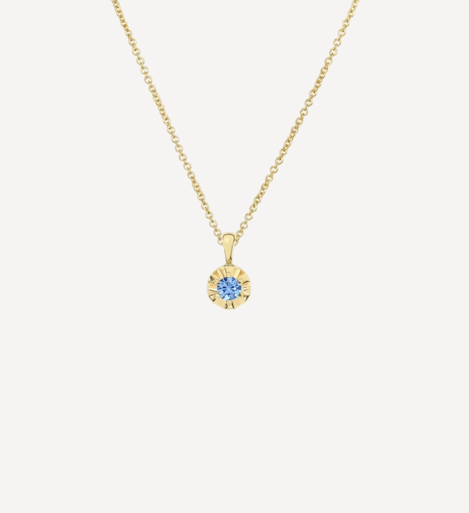 Margot Necklace | Petite Round Birthstone