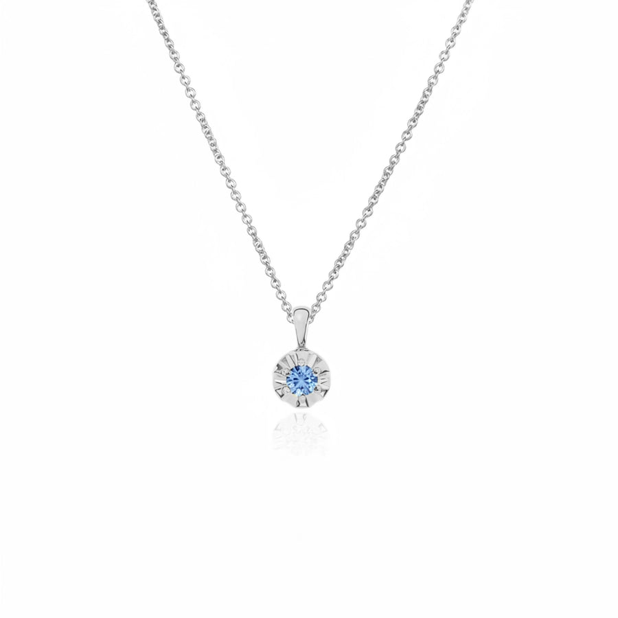 Margot Necklace | Petite Round Birthstone