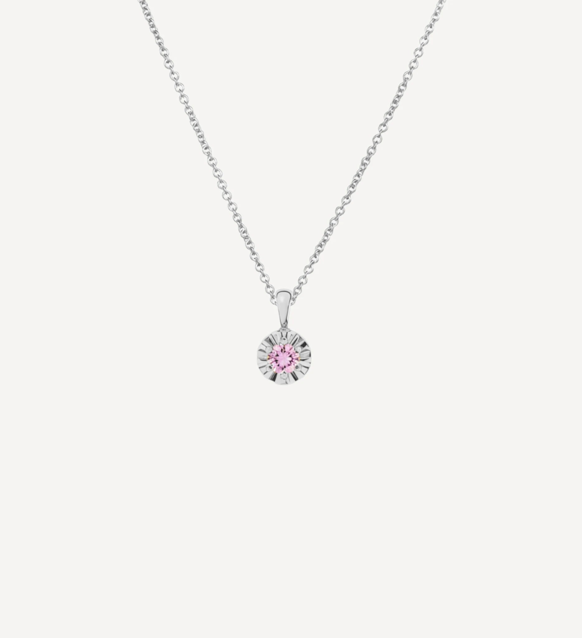 Margot Necklace | Petite Round Birthstone