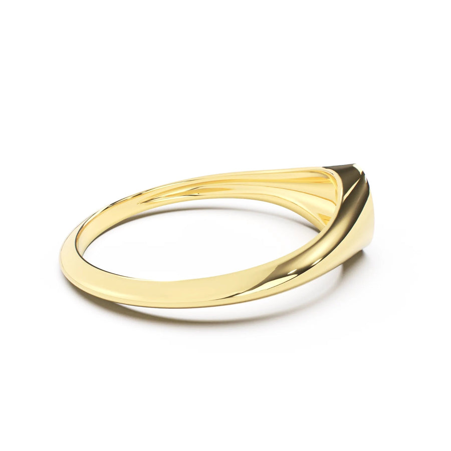 Petite Round Signet II | Engraved Initial