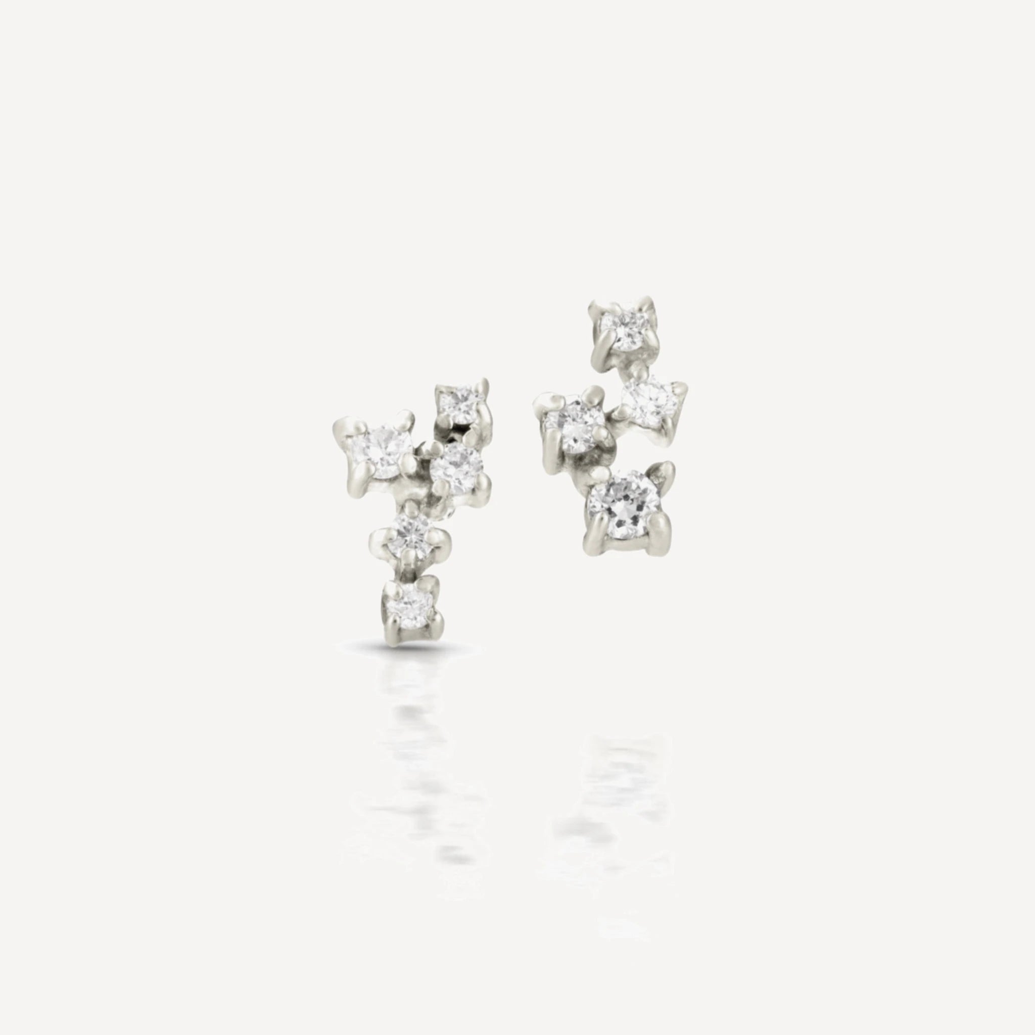 Estrella studs | white diamonds