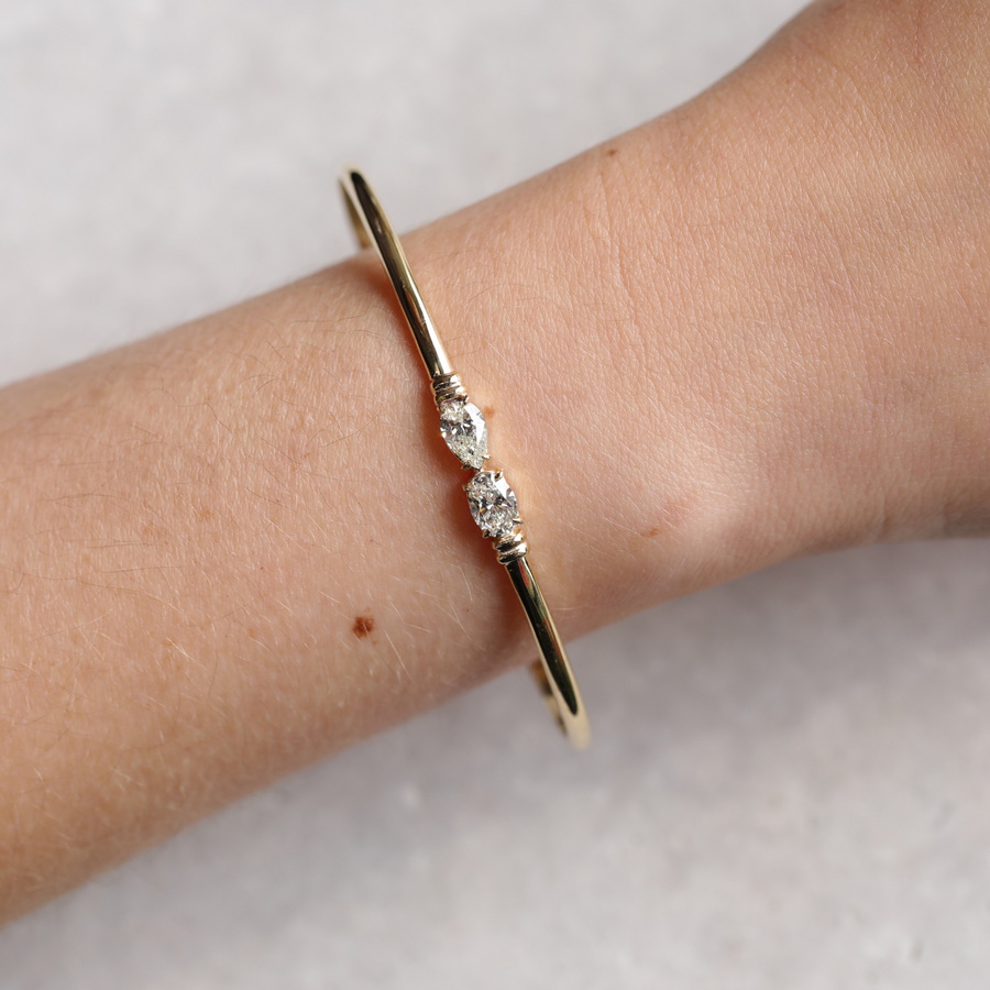 Toi et Moi Diamond bangle | 1.2ct