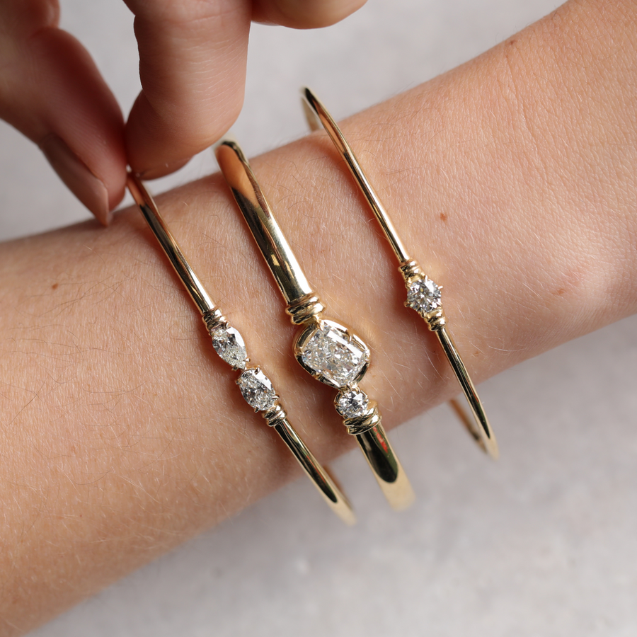 Toi et Moi Diamond bangle | 1.2ct