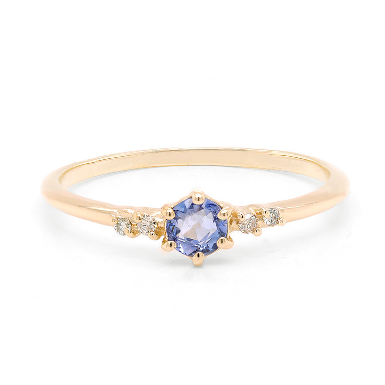 Thea II | blue sapphire & diamonds