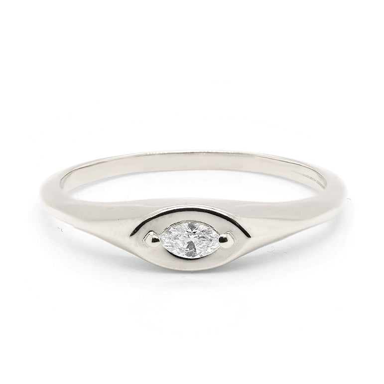Marquise Signet | Diamond