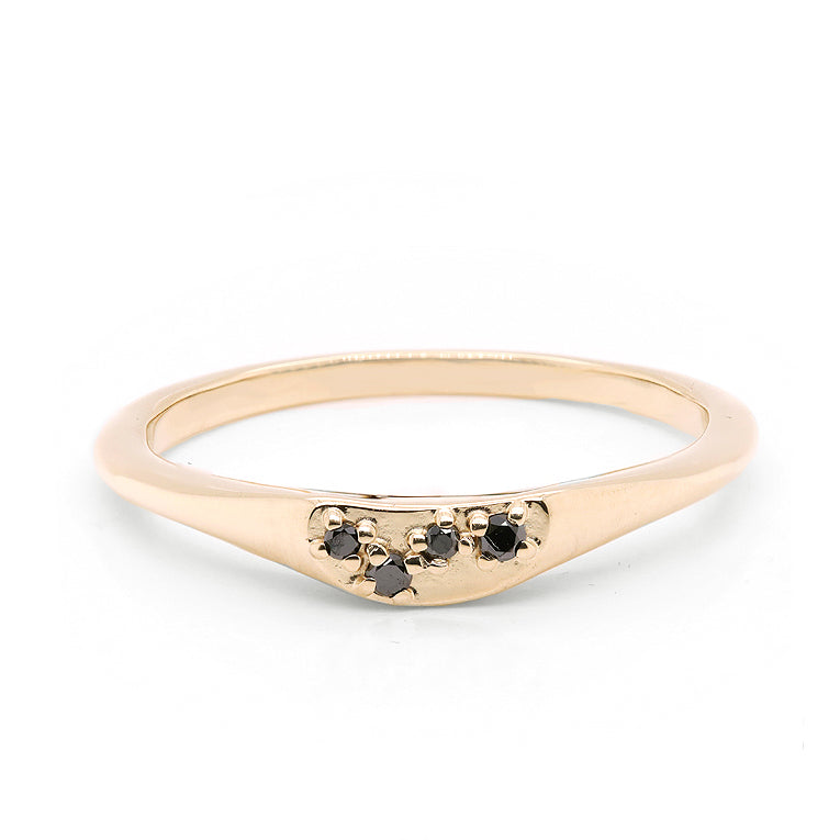 Crescent Signet II | Black Diamond