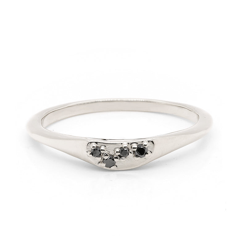 Crescent Signet | Black Diamond