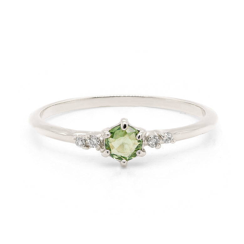 Thea | green sapphire & diamonds