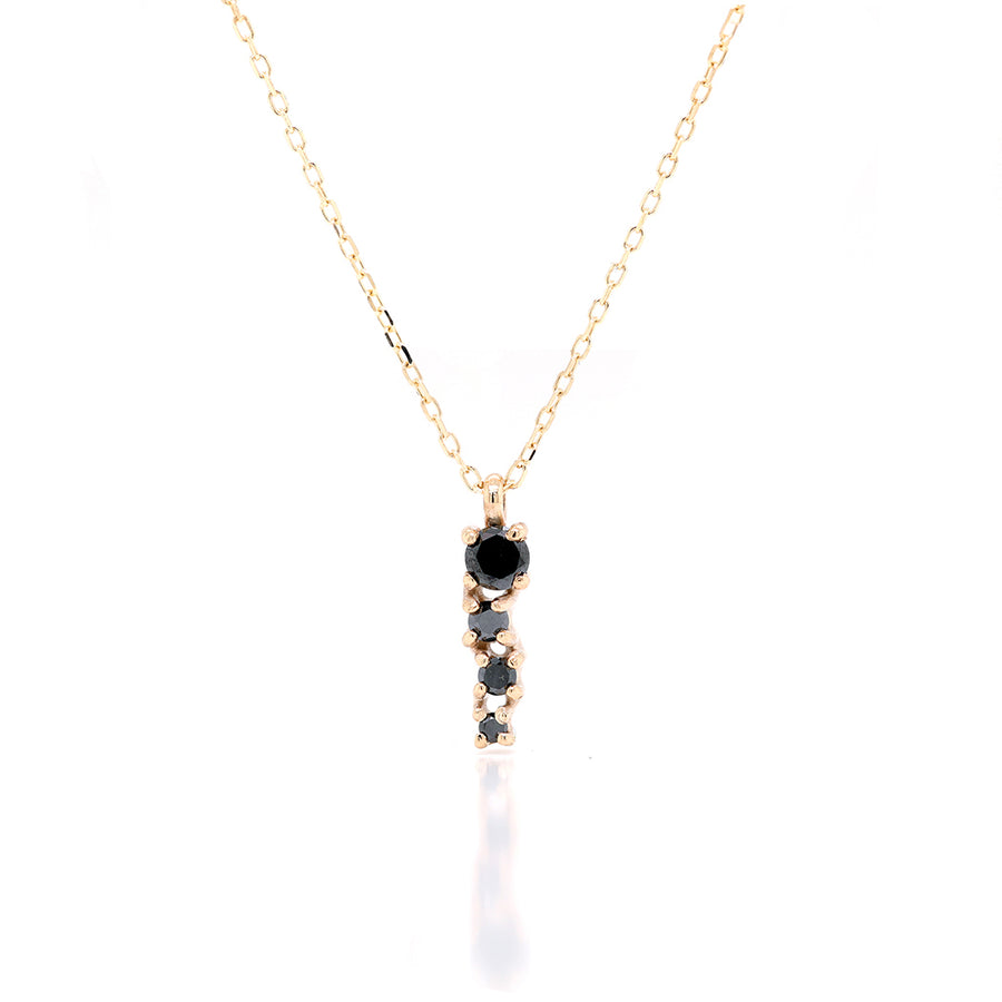 Alana Comet necklace II | black diamond