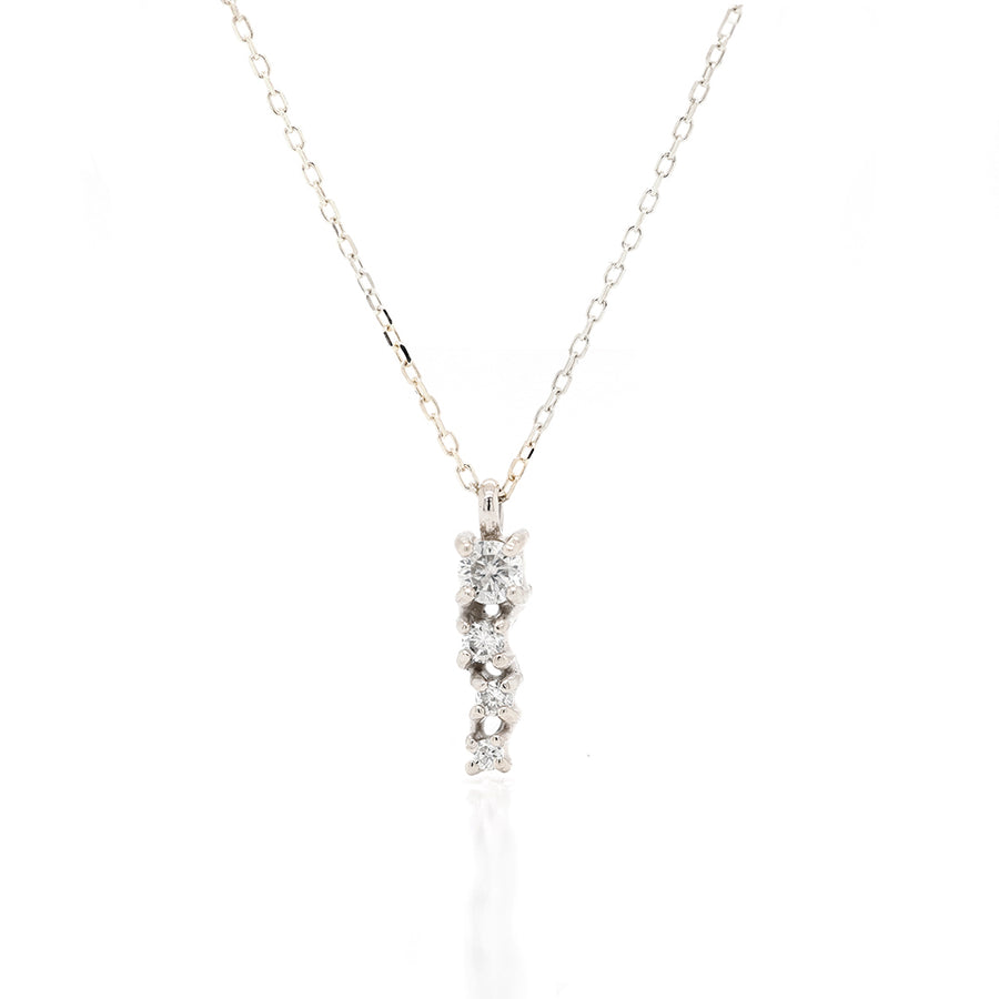 Alana Comet necklace | white diamond